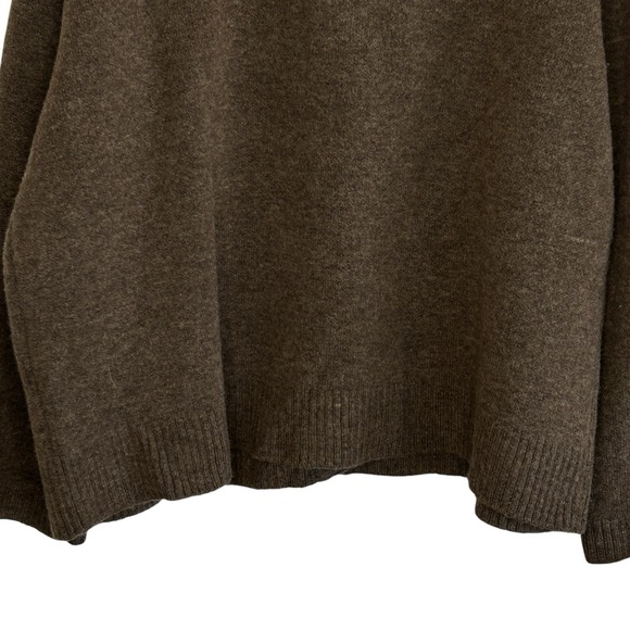 Nanushka Wool Alpaca Cardigan Medium Grandpa Preppy Oversize Old Money Brown - Picture 6 of 11